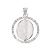 Alloy Pendant Cabochon Settings Y-PALLOY-S107-005P-RS-3