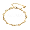 304 Stainless Steel Link Bracelets for Women BJEW-D359-07G-2