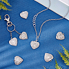 18Pcs 3 Style 304 Stainless Steel Pendants STAS-UN0025-66-4