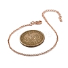 Brass Rolo Chain Bracelets for Women BJEW-G735-05RG-5