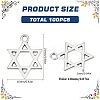 100Pcs Tibetan Style Alloy Pendants FIND-SC0008-43-2