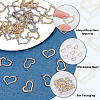 40Pcs 2 Colors Alloy Rhinestone Pendant FIND-FH0010-63-3