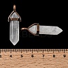 Natural Quartz Crystal Pendants G-H360-01R-08-3