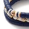 Love Beads Stacking Stretch Bracelets Set for Women BJEW-JB07162-8
