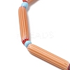 Handmade Lampwork Chevron Beads LAMP-Z019-01-16-3