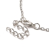 Alloy Rhinestone Cat Pendant Necklace LS-NJEW-A017-01P-01-3