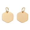 Ion Plating(IP) 304 Stainless Steel Stamping Blank Tag Charms STAS-I311-24G-1