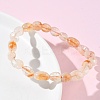 Natural Citrine Beads Stretch Bracelets for Women BJEW-Z158-02A-01-3