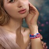 7Pcs 7 Style Handmade Polymer Clay Heishi Surfer Stretch Bracelets Set BJEW-SW00076-3