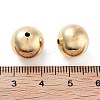 Round Rack Plating Brass European Beads LS-KK-G512-08G-3