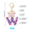 Resin Butterfly Pendant Keychains KEYC-TAC0034-03W-3