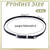 2Pcs Leather Hat Bands for Hat Accessories FIND-HY0004-82-2