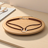 1Pc Alloy Ring Double Layer Faux Suede Cord Choker Necklaces for Women NJEW-CL0001-07-3