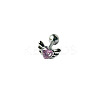 Angel Wing Heart 316L Surgical Stainless Steel Pave Cubic Zirconia Tongue Rings FS-WG901EE-05-1