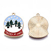 Eco-Friendly Alloy Enamel Pendants ENAM-Q437-065-NR-2