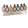 Frosted Candy Color Alloy Alligator Hair Clips PW-WG66743-08-1
