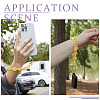 Cotton Braided Flower Pendant Decorations AJEW-TAC0030-032G-14-6