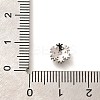 Rack Plating Brass Micro Pave Clear Cubic Zirconia Bead Caps KK-H508-22A-P-3