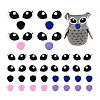 4Bags Eye & Mouth Wool Needle Felting Decoration DIY-PH0031-14B-6
