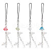 4Pcs 4 Colors Jellyfish & Star Mobile Straps FIND-GL0001-90-1