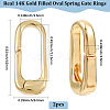 2Pcs Brass Spring Gate Rings FIND-BBC0004-41A-2