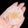 Flat Round Crystal Quartz  Energy Crafts Ornaments PW-WGA61CF-05-1