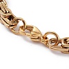 PVD Vacuum Plating 304 Stainless Steel Byzantine Chain Bracelets BJEW-I295-02B-G-3