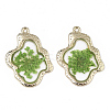 Epoxy Resin Pendants X-RESI-T045-028B-2