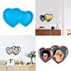 Double Heart Photo Frame Silicone Molds DIY-M039-14-1