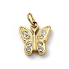 304 Stainless Steel Crystal Rhinestone Pendants STAS-E550-28G-1