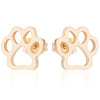 Stainless Steel Christmas Earrings with Reindeer LS-ST2896260-1