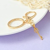 304 Stainless Steel Initial Letter Key Charm Keychains KEYC-YW00004-25-1