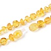 Natural Amber Nuggets Beaded Necklaces NJEW-T019-10-5