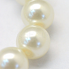 Baking Paint Pearlized Glass Pearl Round Bead Strands HY-Q003-10mm-02-3