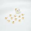 Heart Brass Head Pins KK-U051-02G-01-1
