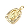 Brass Micro Pave Cubic Zirconia Pendants KK-P336-04G-G-2