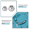 120Pcs 2 Styles 304 Stainless Steel European Beads FIND-HS0001-23-4