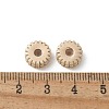 Brass Micro Pave Cubic Zirconia Daisy Spacer Beads KK-U052-32G-NF-2