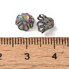 304 Stainless Steel Bead Caps STAS-P363-03A-MC-3