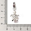 Rack Plating Alloy Rhinestone European Dangle Charms FIND-H005-45P-05-3