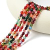 Natural Agate Round Beads Strand X-G-L084-6mm-08-2