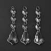 Transparent Glass Pendants for Curtains X-GLAA-WH0002-02-5