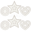 6Pcs 3 Styles Rhinestone Cloth Iron on/Sew on Patches DIY-GF0010-04-1