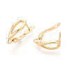 Brass Hoop Earring Findings KK-N267-27G-3