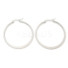 Tarnish Resistant 304 Stainless Steel Big Hoop Earrings LS-EJEW-F105-18P-3