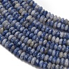 Natural Blue Spot Jasper Beads Strands G-Z110-B14-2x4mm-4