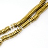 Electroplate Non-magnetic Synthetic Hematite Beads Strands LS-G-WH0015-02C-1