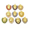 Alloy Glass Pendants FIND-Z074-01G-1