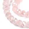 Baking Electroplate Glass Beads Strands DGLA-A039-J6MM-B14-3