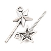 Fairy Tale Tibetan Style Alloy Magic Wand Pendants LS-X-TIBEP-36112-AS-RS-3